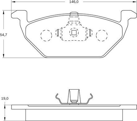 BOSCH 0 986 BB0 717 - Kit pastiglie freno, Freno a disco www.autoricambit.com