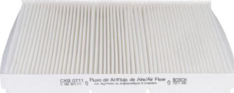 BOSCH 0 986 BF0 711 - Filtro, Aria abitacolo www.autoricambit.com