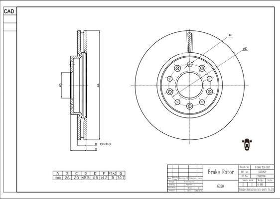 BOSCH 0 986 T16 057 - Discofreno www.autoricambit.com