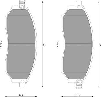 BOSCH 0 986 T11 036 - Kit pastiglie freno, Freno a disco www.autoricambit.com