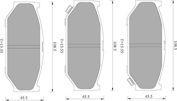 BOSCH 0 986 T11 173 - Kit pastiglie freno, Freno a disco www.autoricambit.com