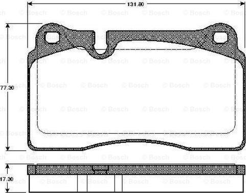 BOSCH 0 986 TB3 046 - Kit pastiglie freno, Freno a disco www.autoricambit.com