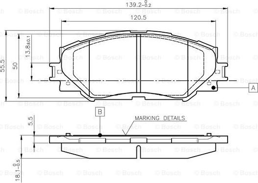 BOSCH 0 986 TB3 082 - Kit pastiglie freno, Freno a disco www.autoricambit.com