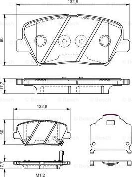 BOSCH 0 986 TB3 190 - Kit pastiglie freno, Freno a disco www.autoricambit.com