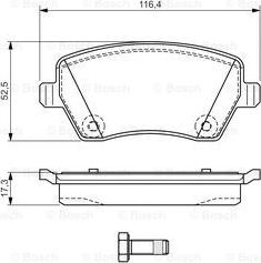 BOSCH 0 986 TB3 159 - Kit pastiglie freno, Freno a disco www.autoricambit.com