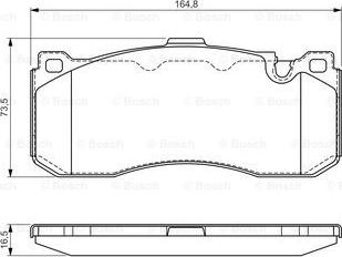 BOSCH 0 986 TB3 181 - Kit pastiglie freno, Freno a disco www.autoricambit.com