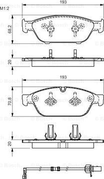 BOSCH 0 986 TB3 178 - Kit pastiglie freno, Freno a disco www.autoricambit.com