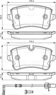 BOSCH 0 986 TB3 177 - Kit pastiglie freno, Freno a disco www.autoricambit.com