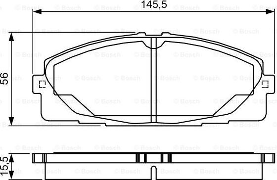 BOSCH 0 986 TB3 214 - Kit pastiglie freno, Freno a disco www.autoricambit.com