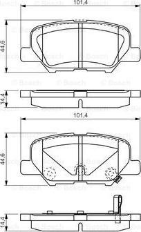 BOSCH 0 986 TB3 224 - Kit pastiglie freno, Freno a disco www.autoricambit.com