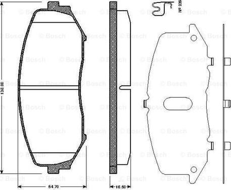 Suzuki 5520065J03000 - Kit pastiglie freno, Freno a disco www.autoricambit.com