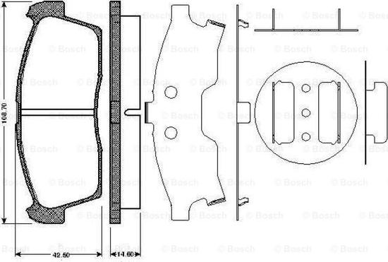 BOSCH 0 986 TB2 930 - Kit pastiglie freno, Freno a disco www.autoricambit.com