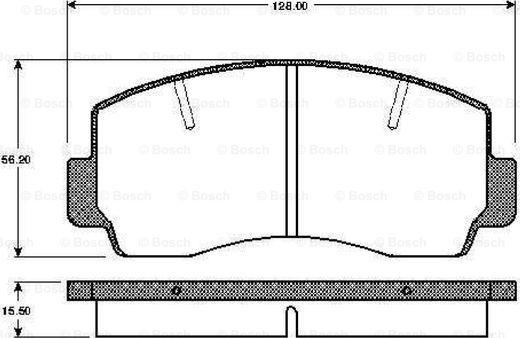 BOSCH 0 986 TB2 494 - Kit pastiglie freno, Freno a disco www.autoricambit.com