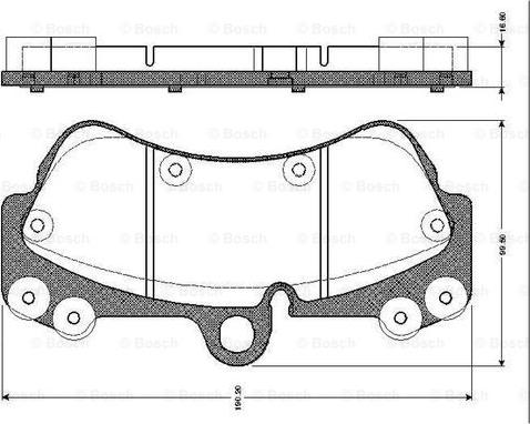 BOSCH 0 986 TB2 454 - Kit pastiglie freno, Freno a disco www.autoricambit.com