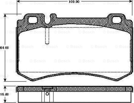 BOSCH 0 986 TB2 453 - Kit pastiglie freno, Freno a disco www.autoricambit.com