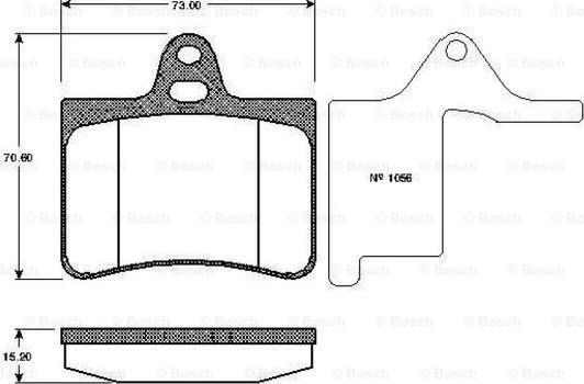 BOSCH 0 986 TB2 400 - Kit pastiglie freno, Freno a disco www.autoricambit.com