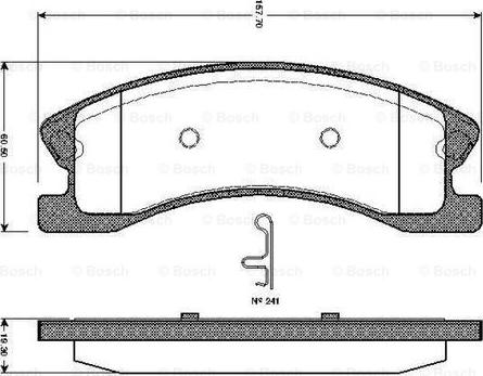 BOSCH 0 986 TB2 439 - Kit pastiglie freno, Freno a disco www.autoricambit.com