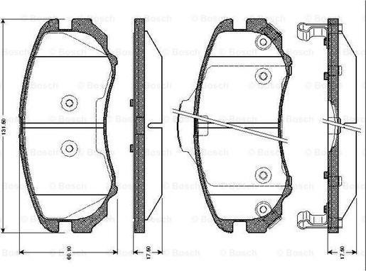 BOSCH 0 986 TB2 429 - Kit pastiglie freno, Freno a disco www.autoricambit.com