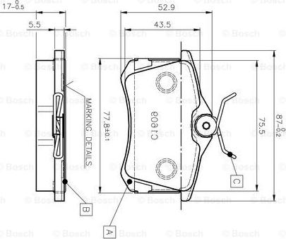 BOSCH 0 986 TB2 591 - Kit pastiglie freno, Freno a disco www.autoricambit.com