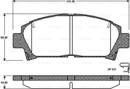 BOSCH 0 986 TB2 690 - Kit pastiglie freno, Freno a disco www.autoricambit.com