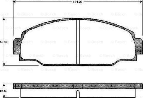 BOSCH 0 986 TB2 601 - Kit pastiglie freno, Freno a disco www.autoricambit.com