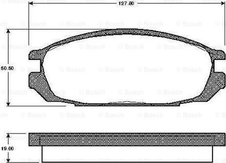 BOSCH 0 986 TB2 616 - Kit pastiglie freno, Freno a disco www.autoricambit.com