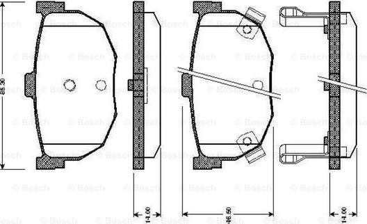 BOSCH 0 986 TB2 618 - Kit pastiglie freno, Freno a disco www.autoricambit.com