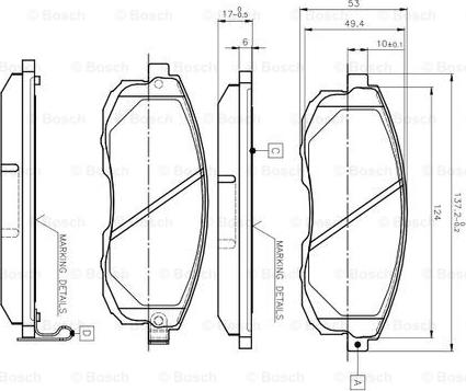 BOSCH 0 986 TB2 617 - Kit pastiglie freno, Freno a disco www.autoricambit.com