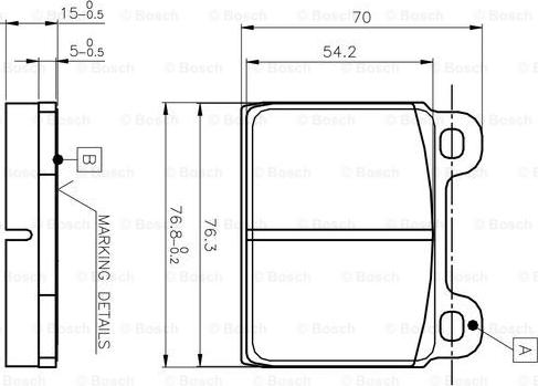 BOSCH 0 986 TB2 050 - Kit pastiglie freno, Freno a disco www.autoricambit.com