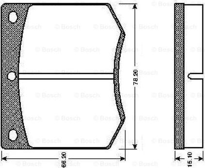 BOSCH 0 986 TB2 062 - Kit pastiglie freno, Freno a disco www.autoricambit.com