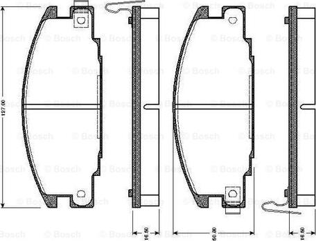 BOSCH 0 986 TB2 011 - Kit pastiglie freno, Freno a disco www.autoricambit.com