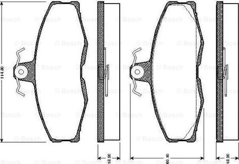 BOSCH 0 986 TB2 081 - Kit pastiglie freno, Freno a disco www.autoricambit.com