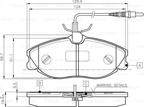 BOSCH 0 986 TB2 035 - Kit pastiglie freno, Freno a disco www.autoricambit.com