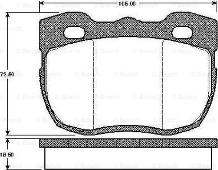 BOSCH 0 986 TB2 149 - Kit pastiglie freno, Freno a disco www.autoricambit.com