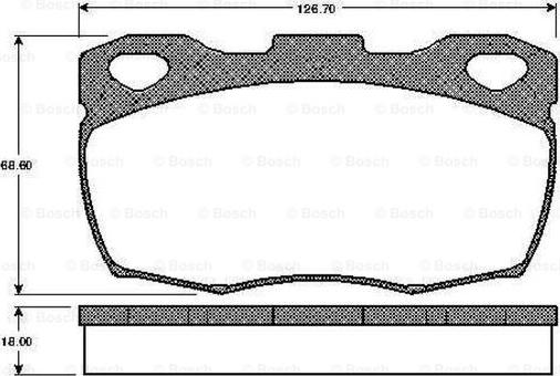 BOSCH 0 986 TB2 148 - Kit pastiglie freno, Freno a disco www.autoricambit.com