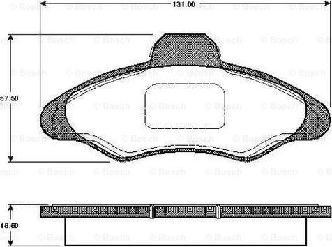 BOSCH 0 986 TB2 184 - Kit pastiglie freno, Freno a disco www.autoricambit.com