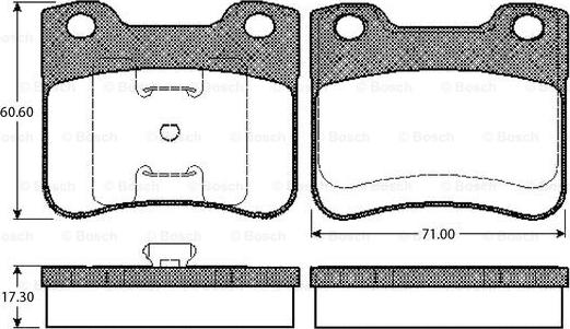 BOSCH 0 986 TB2 129 - Kit pastiglie freno, Freno a disco www.autoricambit.com