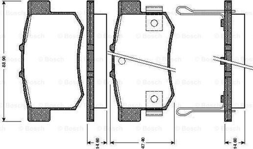 BOSCH 0 986 TB2 179 - Kit pastiglie freno, Freno a disco www.autoricambit.com