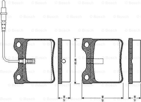 BOSCH 0 986 TB2 175 - Kit pastiglie freno, Freno a disco www.autoricambit.com