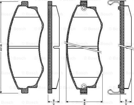 BOSCH 0 986 TB2 171 - Kit pastiglie freno, Freno a disco www.autoricambit.com