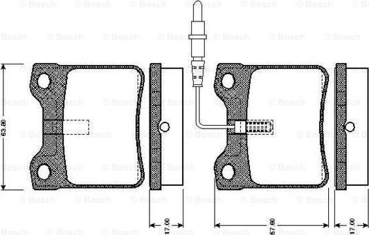 BOSCH 0 986 TB2 177 - Kit pastiglie freno, Freno a disco www.autoricambit.com