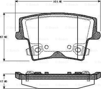 BOSCH 0 986 TB2 887 - Kit pastiglie freno, Freno a disco www.autoricambit.com