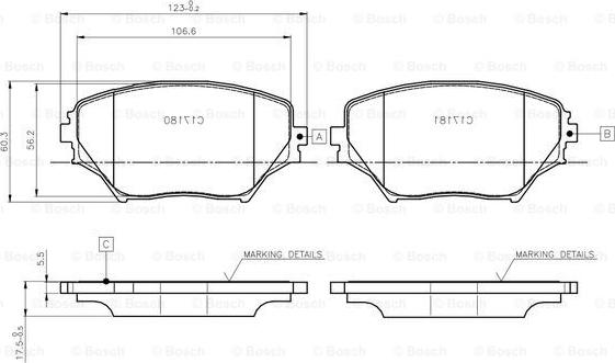 BOSCH 0 986 TB2 390 - Kit pastiglie freno, Freno a disco www.autoricambit.com