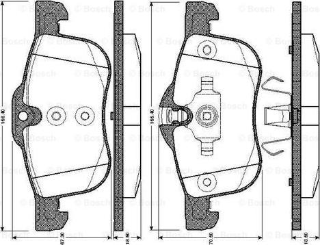 BOSCH 0 986 TB2 355 - Kit pastiglie freno, Freno a disco www.autoricambit.com