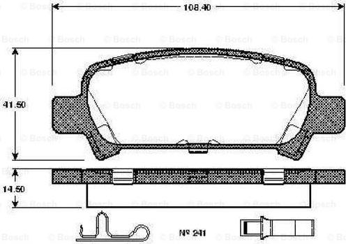 BOSCH 0 986 TB2 360 - Kit pastiglie freno, Freno a disco www.autoricambit.com