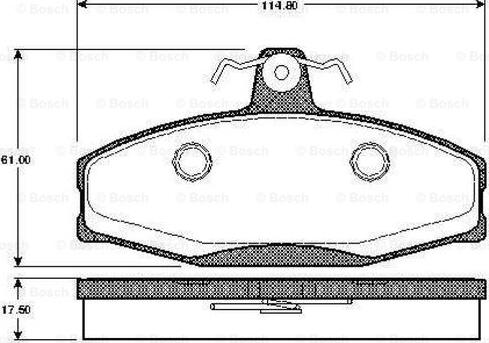 BOSCH 0 986 TB2 305 - Kit pastiglie freno, Freno a disco www.autoricambit.com