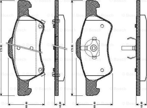 BOSCH 0 986 TB2 387 - Kit pastiglie freno, Freno a disco www.autoricambit.com