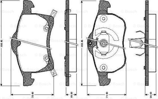 BOSCH 0 986 TB2 335 - Kit pastiglie freno, Freno a disco www.autoricambit.com