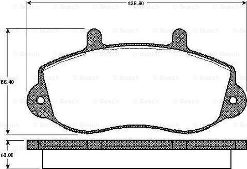 BOSCH 0 986 TB2 333 - Kit pastiglie freno, Freno a disco www.autoricambit.com