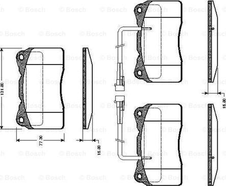 BOSCH 0 986 TB2 329 - Kit pastiglie freno, Freno a disco www.autoricambit.com